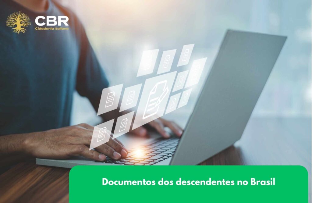 Documentos dos descendentes no Brasil